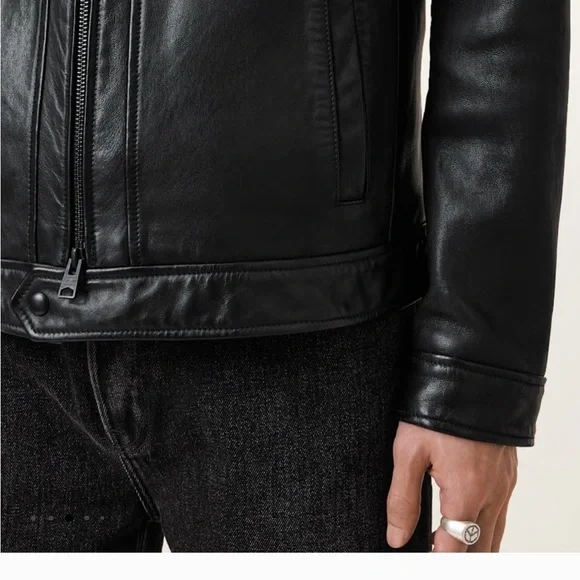 All Saints Black leatherJacket